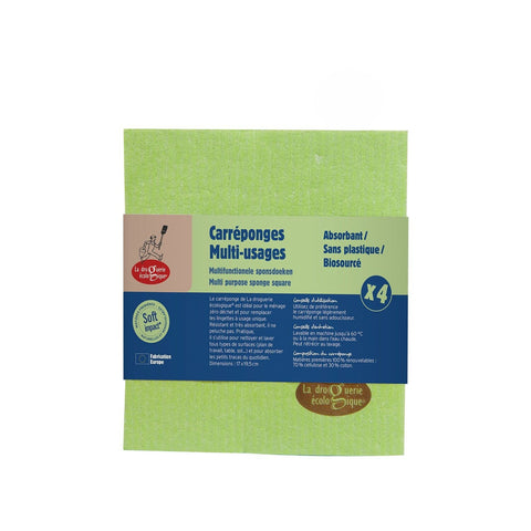 Compostable Sponge Cleaning Cloths - 4 Pack