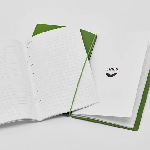 Refillable Weekly Planner / Journal with Recycled Leather