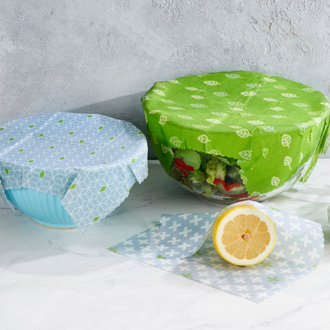 Reusable Vegan Food Wraps - Set of 3