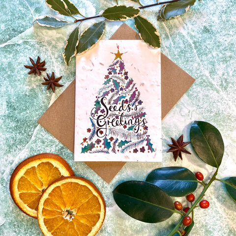 Plantable Christmas Greeting Cards