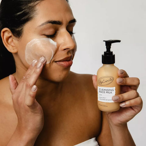 Upcircle - Cleansing Face Milk with Aloe Vera + Upcycled Oat - 50ml Bottle