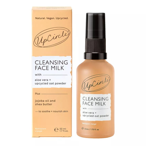 Upcircle - Cleansing Face Milk with Aloe Vera + Upcycled Oat - 50ml Bottle