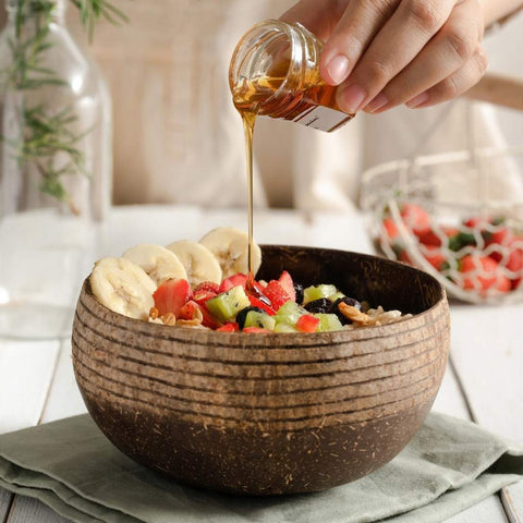 Eco-friendly Wooden Coconut Bowl & Spoon