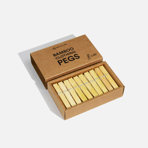 Bamboo Clothespins/Pegs - Pack of 20