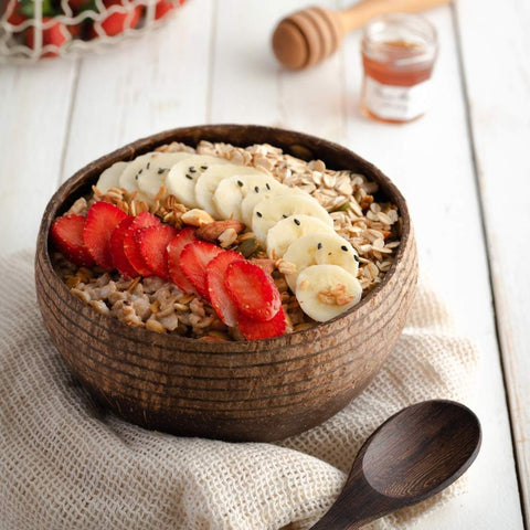 Eco-friendly Wooden Coconut Bowl & Spoon