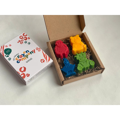 Farmyard Set of 4 Vegan Crayons - The Natural Crayon Company
