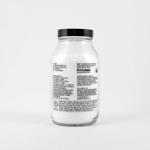 Fill Laundry Powder- Petigrainn 500ml (PRE-FILLED JAR)