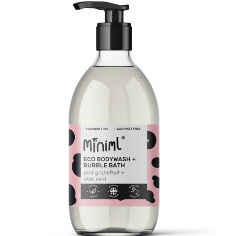 Bodywash & Bubblebath - Pink Grapefruit + Aloe Vera 500ml (PRE-FILLED BOTTLE)