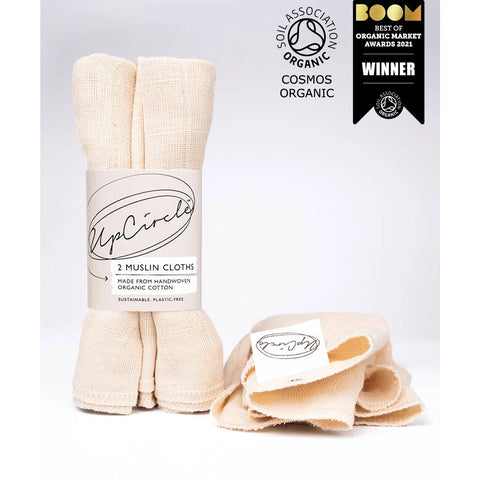 Upcircle - Organic Muslin Cloths - Pack of 2