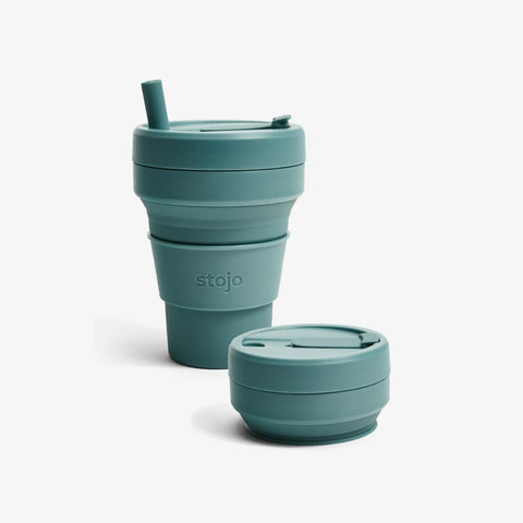 Stojo 16oz Collapsible Travel Cup - Eucalyptus