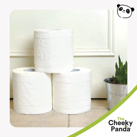 Cheeky Panda Bamboo Unwrapped Toilet Paper - Loose Roll