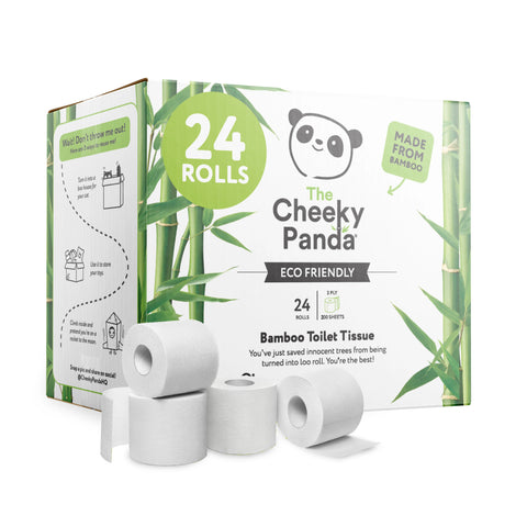 Cheeky Panda Bamboo Unwrapped Toilet Paper 24