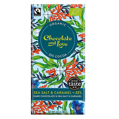 Organic Sea Salt 55% Chocolate with Caramel