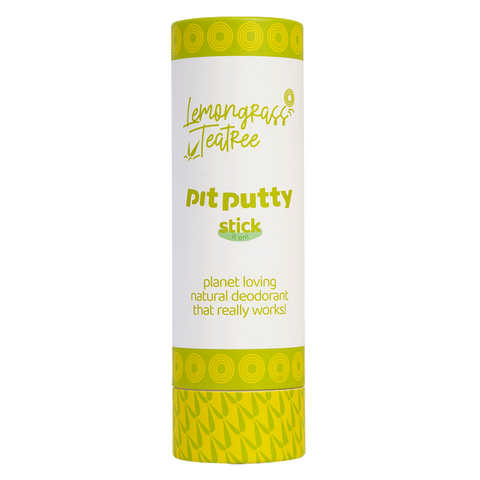 Pit Putty Natural Lemongrass & Tea Tree Deodorant Stick - 80g