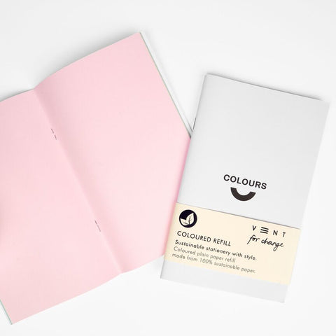 Reclycled Planner/Journal single Refill - Coloured Paper