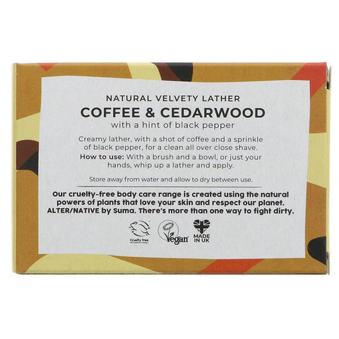 Alter/Native Coffee & Cedarwood Shaving Soap Bar