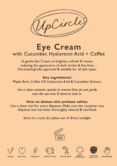 Upcircle - Eye Cream with Maple and Coffee Refill