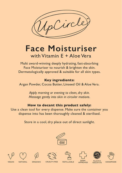 Upcircle - Face Moisturiser with Vitamin E + Aloe Vera Refill