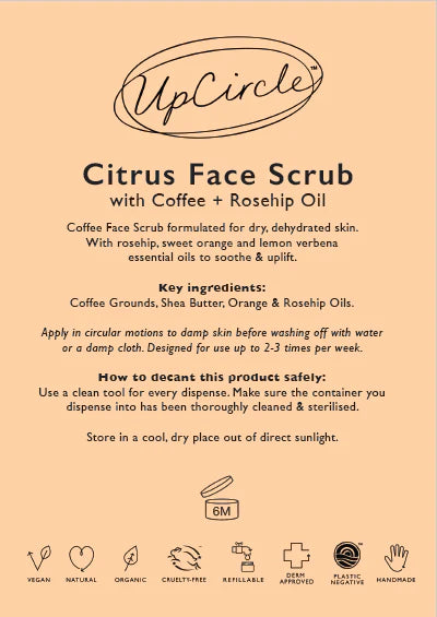 Upcircle - Face Scrub with Coffee + Rosehip Oil Refill