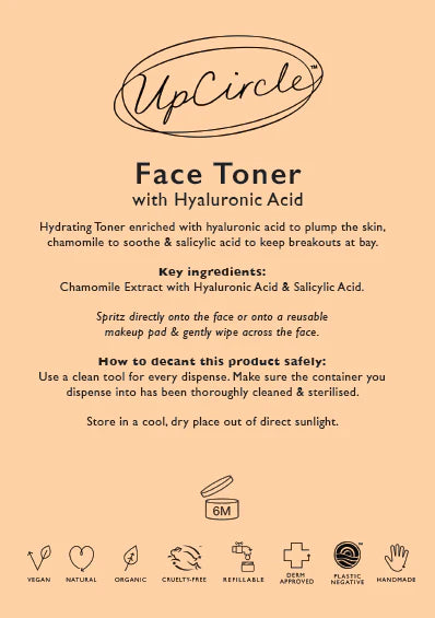 Upcircle - Face Toner with Hyaluronic Acid Refill