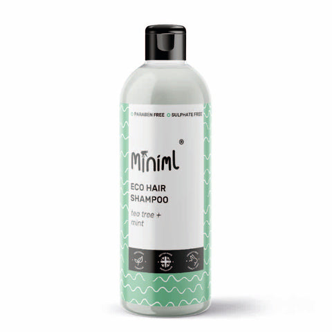 Hair Shampoo - Tea Tree + Mint 500ml (PRE-FILLED PET BOTTLE)