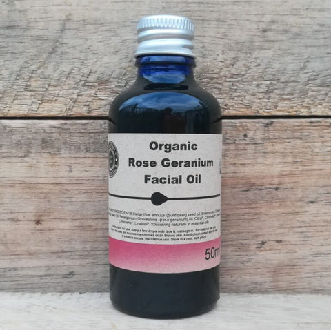 Heavenly Organic Facial Oil - Rose & Geranium 50ml