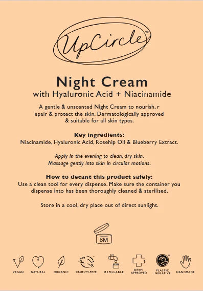 Upcircle - Night Cream with Blueberry Extract Refill