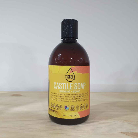 Organic Castile Soap - Unscented 500ml (PRE-FILLED PET BOTTLE)