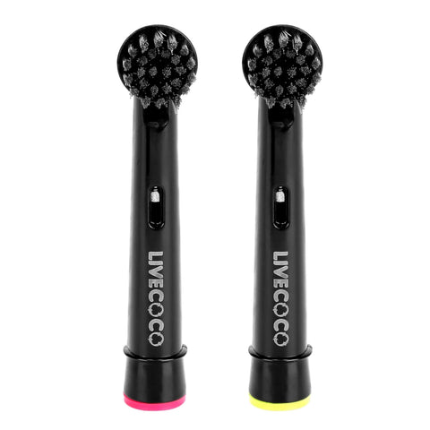 LiveCoco Recyclable Electric Toothbrush Heads  Charcoal Bristles