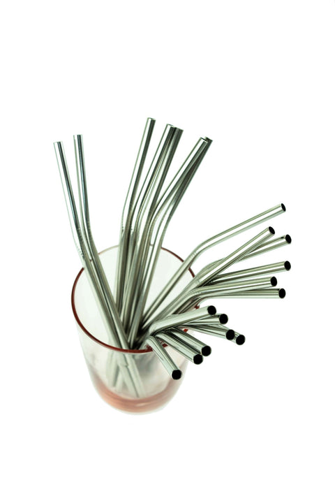 Reusable Stainless Steel Straw Angled